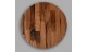 Rustic wooden antiqe oak wood placemat placemats circle- Set of 4 Unique product