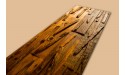 3D Antique pine wall panel with irregular pattern