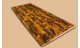 Burned oak wood 3D wall panel with crusty wood surface